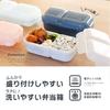CB Japan Domeman 600 DSK Bento Box, 600ml, Gray, Soft and Easy to Serve, Dome Lid, Secure with 4-Point Locking, Double Sealing to Prevent Leaks