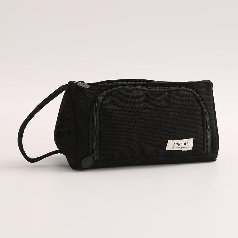 Custom Large Oxford Fabric Stationery Bag with Big Zipper 26*12 Novelty Design for Boys and Girls School Pencil Case Pen Pouch