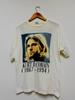 Vintage 90er Kurt Arts Gedenkporträt Kunst 1994 Grunge Musik T-Shirt / 90er Alt Rock / 90er Alternative Punk / Künstler / Streetwear / Weiß L