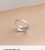 S925 Sterling Silver Snake Head Adjustable Open Ring for Women - Korean/Japanese Style Light Luxury with Full Diamond Shine