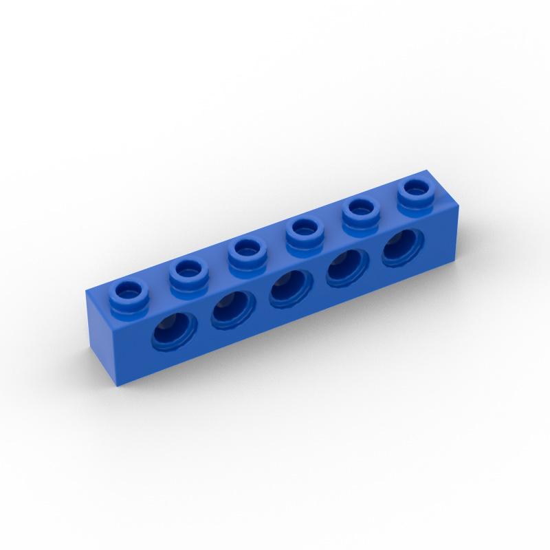 100pcs Technology 3894 Brick 1x6 with Hole Thick Bricks Model Building Blocks Compatible Accessories Parts Mechanical Science