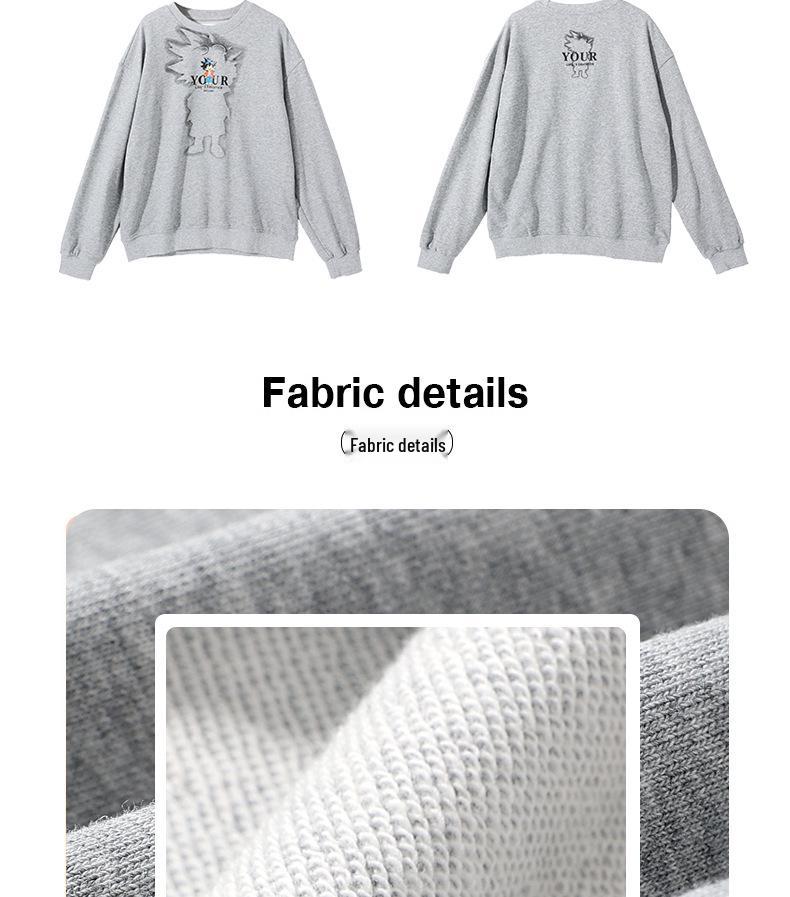 Korean Style Cartoon Sports Hoodie for Older Kids - Boys' Long Sleeve Top