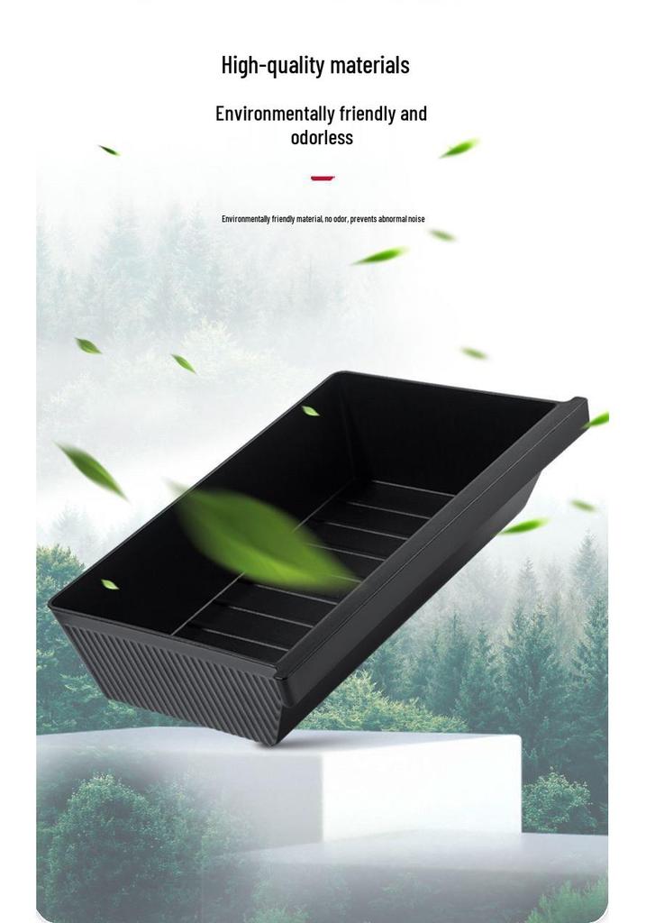 Tesla Model Y Under-Seat Storage Box Organizer for Rear Seat Accessories
