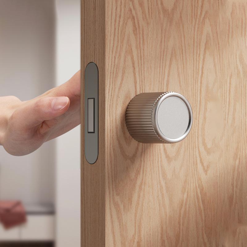 Kugelförmiges minimalistisches verstecktes Türschloss: Unsichtbar, abschließbar, einseitig für Schlafzimmer-Innenbereich, ohne Griff