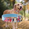 Soft Printing Pet Dog Cat Collar Strap Band Buckle Dog Training Collar (Blue S)