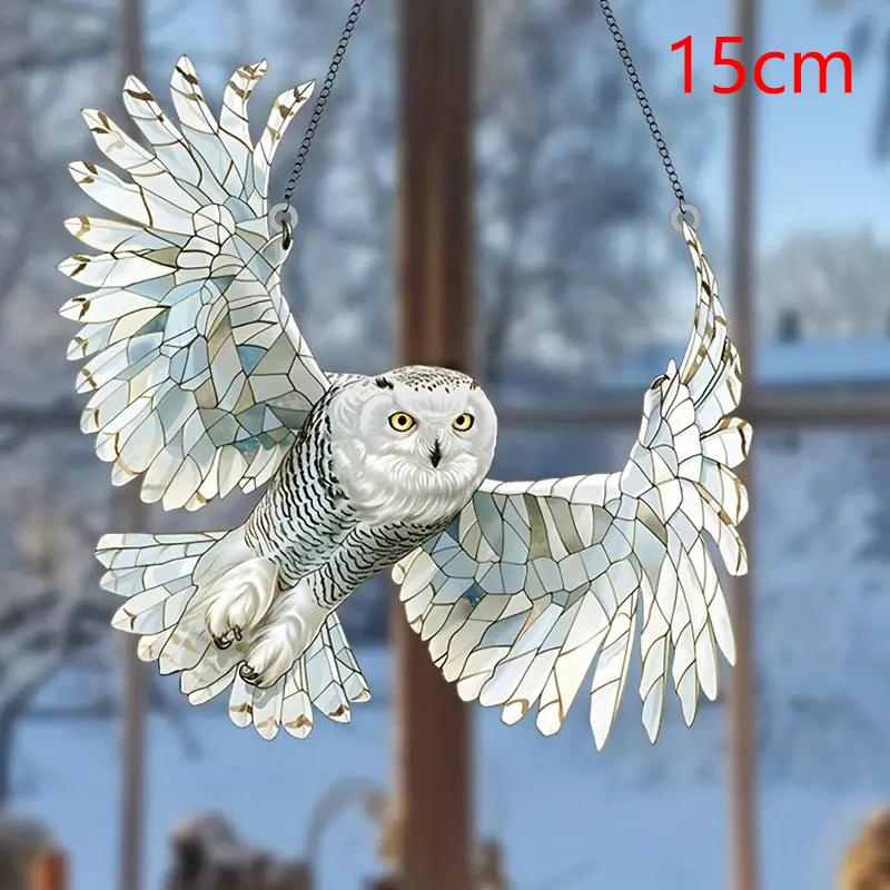 

Крылатый кардинал, украшение на рождественскую елку, подвесное украшение для салона автомобиля, акриловая красная птица, рождественские украшения для сада и дома A7