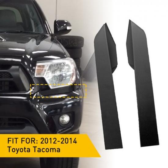 Передняя фара Лампа Заполнитель Молдинг Накладка Панель Для Toyota Tacoma 2012-2014