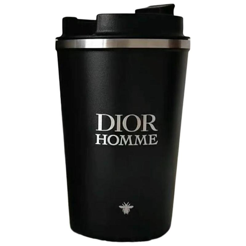 

DIOR thermos cup Jieao HOMME letter print black 350ml чорний
