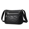 1Pc Middle-aged Women's Bag Mother Bag PU Bag Women's Middle-aged and Elderly Shoulder Messenger Bag Mother-in-law Bag