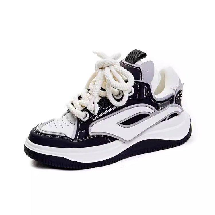 Zhao Ruth Xiaobai Shoes Women's 2025 New Versatile Casual Platform Dad Shoes Women's Skateboard Single Shoes Breadboard Shoes Women