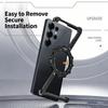 Metal Frameless Phone Case for Samsung Galaxy S26 S25 S24 S23 S22 Ultra With Stand 360° Rotation Magsafe Bumper Protective Cover