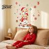 Watercolor Puppy Wall Stickers Christmas Decals, Stacked Dogs Stickers, Self‑Adhesive PVC Xmas Cute for Nursery Bedroom Living Room Home Holiday