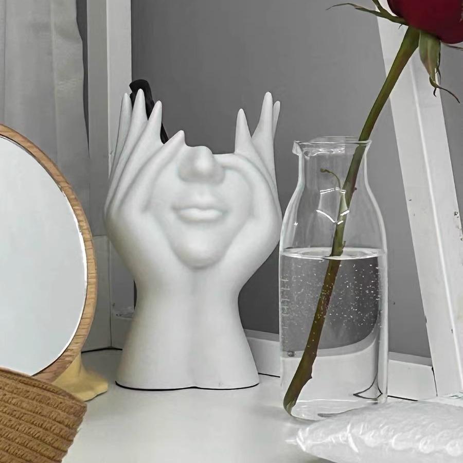 Multifunktionale Aufbewahrungsröhre für Kosmetikpinsel mit hohem Gesicht