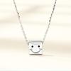 Smile Smiley Face Necklace Fashion Creative Niche Pendant Expression Bag Personality Cute Collarbone Chain Female Tide