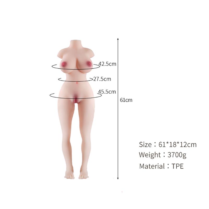 61cm Realistic Breast Ass Anal Vagina Half Body Love Sex Doll for Adults Men Masturbator Adult Supplies