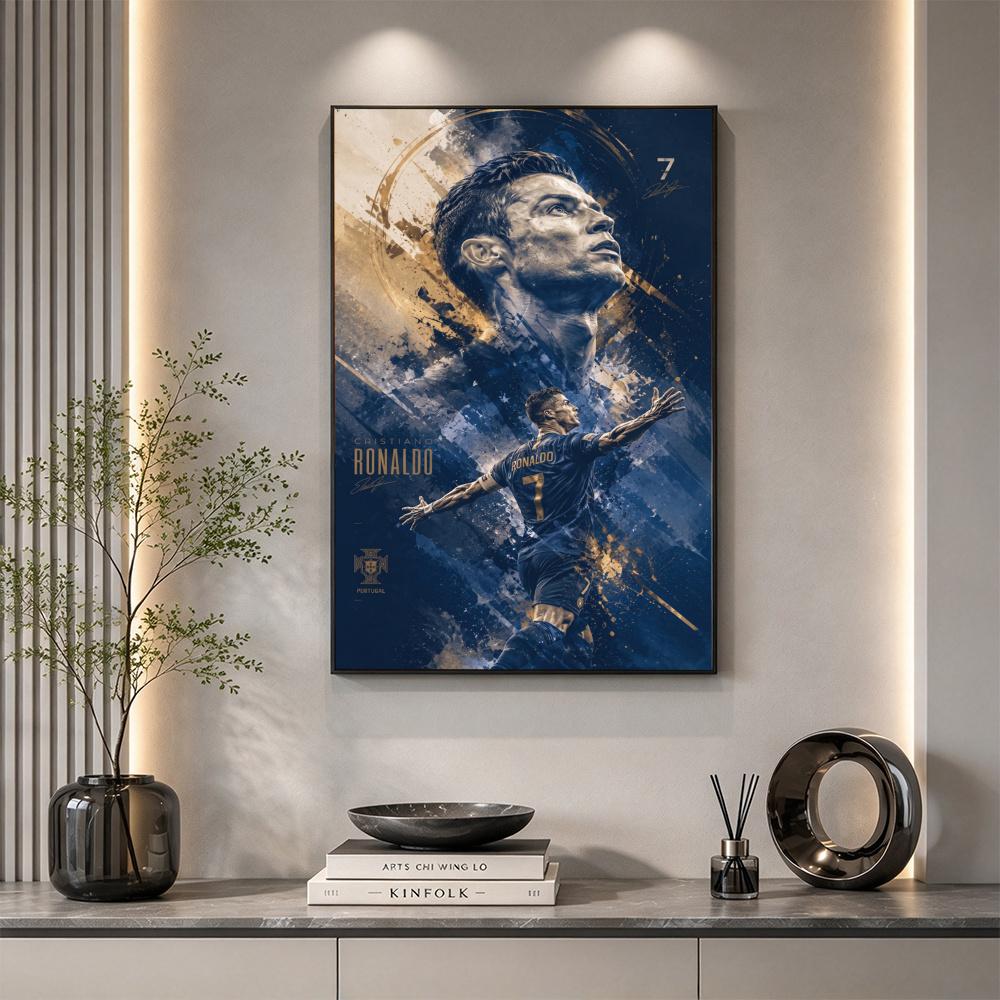 Cristiano Ronaldo 5D Diamond Painting Round Diamond Rhinestones Mosaic Diamond Embroidery Wall Paintings Rhinestones Gift Frameless