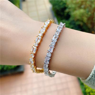 2026 Europeu e Americano Novo Simples Zircônia Pulseira Francesa Tendência da Moda Acessórios Pulseira Criativa Feminina