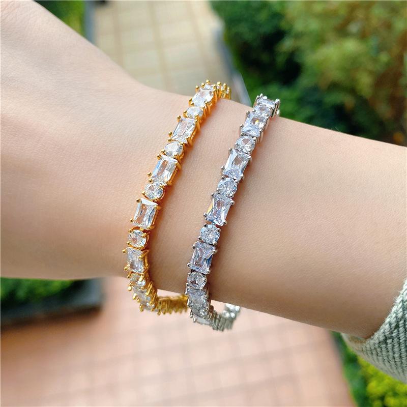 2026 European and American New Simple Zircon French Bracelet Fashion Trend Accessories Women's Creative Bracelet