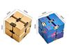 Cross-Border Novelty Infinite Cube Metal Fidget Spinner Toy