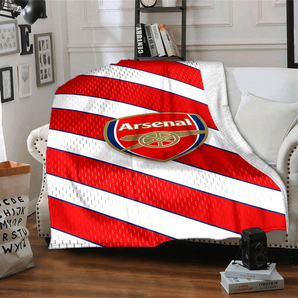 Arsenal Decke Weich Warm Gemütlich Geeignet für Sofa Bett Bettwäsche für Alle Jahreszeiten Wärmende Dekoration Ideales Geschenk für Freunde Familie Paare Picknick