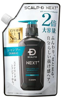 SCALP D Shampoo Large Double Amino Elastic For Dry Hair NEXT+ Men's Refill, Capacity, Acid, Foam,