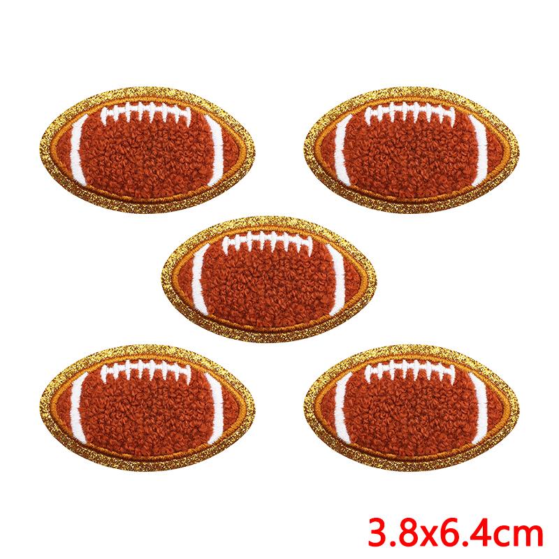 10pcs Wholesale Rugby Love Patches On Clothes Applique Diy Greet Towel Embroidery Iron On Patches For Clothing Sew Stickers 