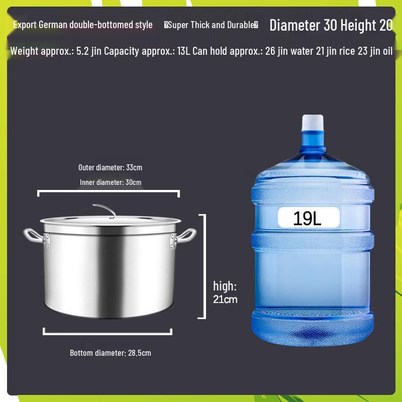 Large Capacity Commercial Stainless Steel Stockpot