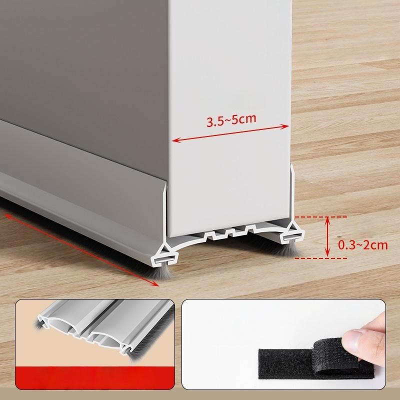 1PC Weather Stripping Door Seal Strip with Brush Anti-Cold Dustproof Insect Againest Sealing Strip Door Draft Gap Filler