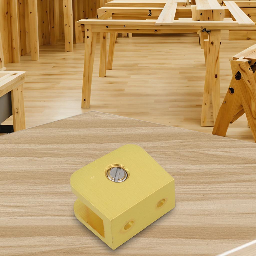 1 Stuks Koper Goud Verstelbare Glasklemhouder Dik Glas Steunbeugel Vaste Hick Glasklemmen Plank Keramische Tegelhouder