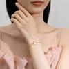Tichia Rainbow Unicorn Bracelet: S925 Silver, Enamel, Heart Design for Women