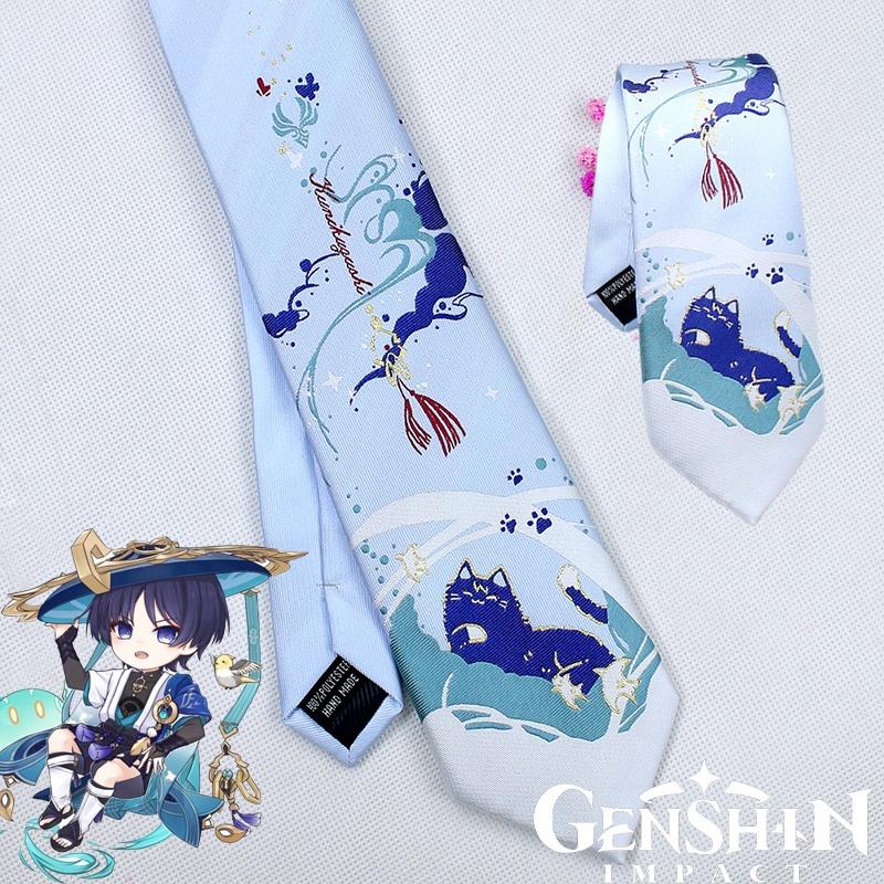 Original Fantasy Necktie Wanderer Style Necktie For Genshin Impact Fans