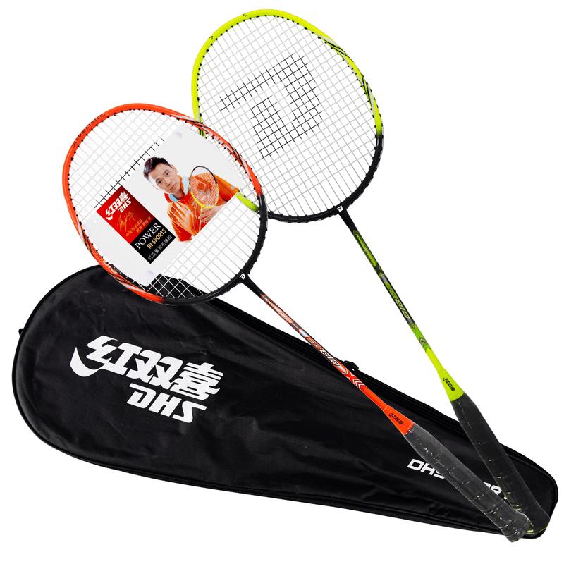 DHS E-EG810 Carbon Badminton Racket Pair Set