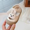 Kinder Sandalen Zehen geschlossen Niedlicher Hase Mädchen Strandschuhe Ausgehöhlt 2025 Sommer Neu Kinder Prinzessin Schuhe T-Riemen Weiche Sohle