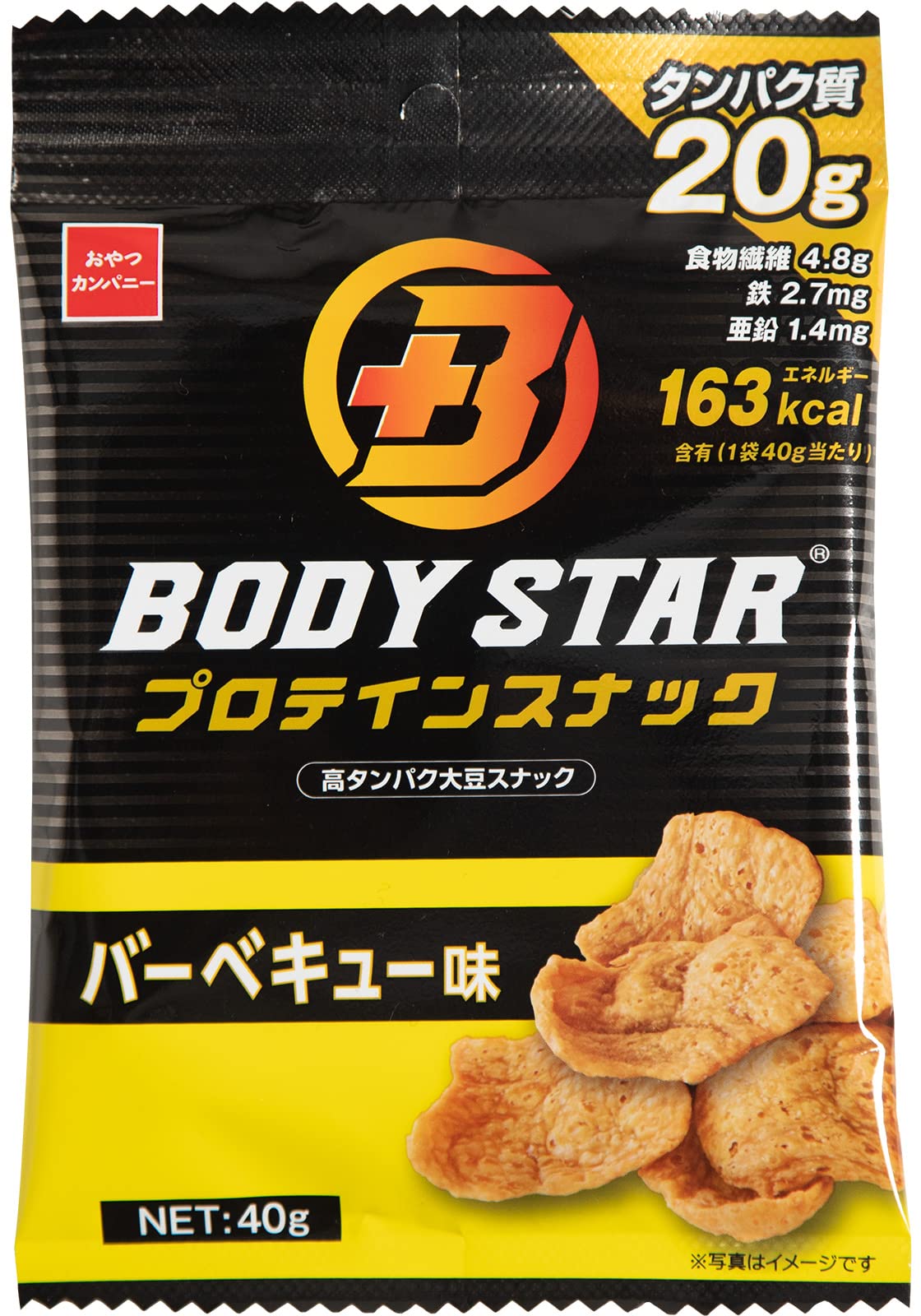 

Oyatsu Company BODYSTAR Protein Snack со вкусом барбекю 40 г x 12 пакетиков