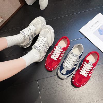New Autumn Flat Baseplate Shoes Women's Fashion Versatile Casual Sports Shoes Retro Soft-soled Running Shoes