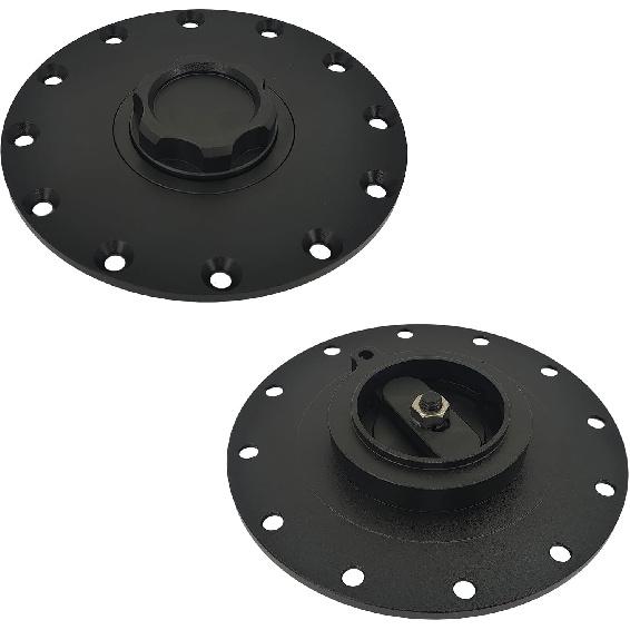 Aluminum Easy Fill Fuel Cell Gas Cap Oil Tank Cover With 12 Bolt Cell Bung and Gasket