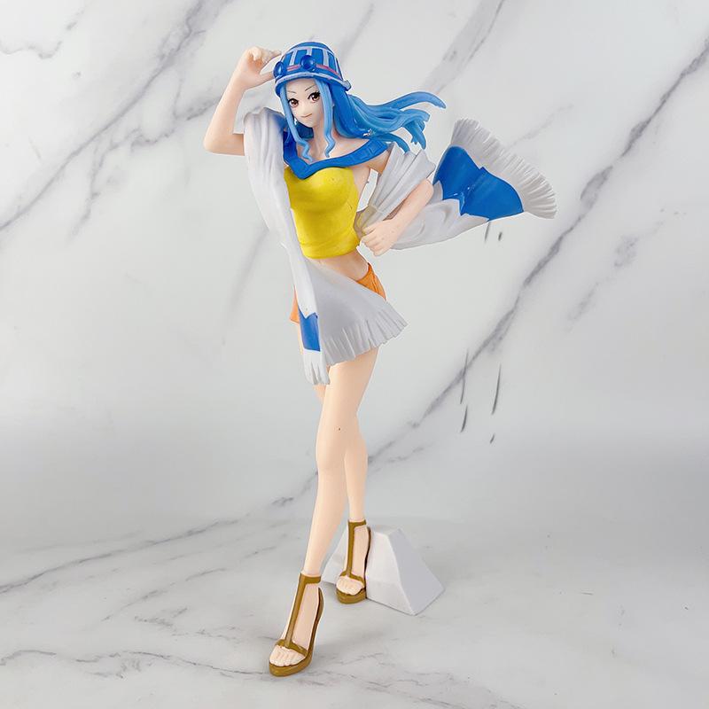 Four Models of One Piece At the Bar, Anime Figures Standing Pose, Empress Standing Pose, Vivi Lying Down, Nami Sitting Pose, Ace Ornaments