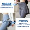 Women 2-in-1 Skirted Yoga Pants High Waist Quick Dry Athletic Leggings With Hidden Pockets M-4XL