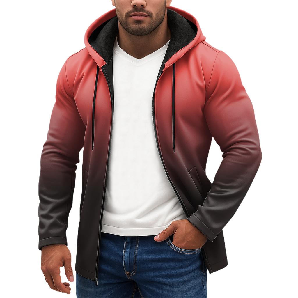 Sportstreningsdrakt med hette Unisex løpeantrekk Langermet genser Hettegenser Genser