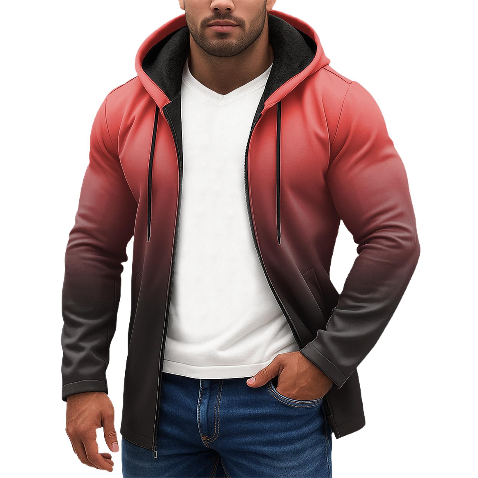 

Спортивный костюм с капюшоном, унисекс, одежда для бега, пуловер с длинными рукавами, толстовка с капюшоном XL красный