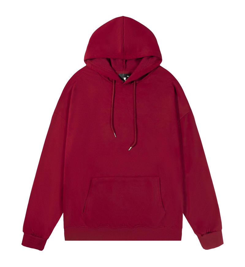 Euro Size Unisex Dropped Shoulder Twill Hooded Sweatshirt - Casual Versatile Style