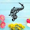 Sleek Black Metal Wall Art Modern Home Decor Gift for Bedroom Garden Housewarming
