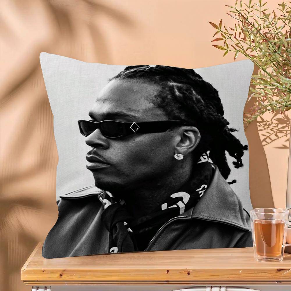 Rapper Singer GGunna album Cushion Cover x Polyester Sofa Cushions Decorative Throw Pillows Home Decoration Pillowcover