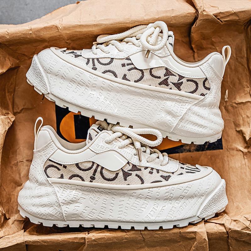 Men Shoes Thick Bottom Non-slip Fashion Tide Shoes Men Breathable Comfort Casual Running Shoes Elevated Sneakers Tenis Masculino