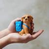 Waterproof Dog-Shaped Pencil Cup Resin Stationery Storage Box Makeup Brush Holder  Students