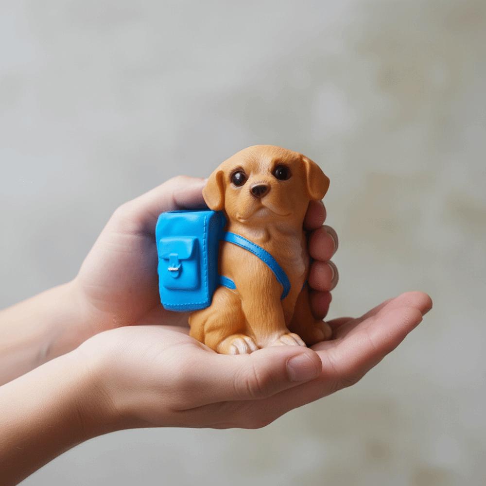 Waterproof Dog-Shaped Pencil Cup Resin Stationery Storage Box Makeup Brush Holder  Students