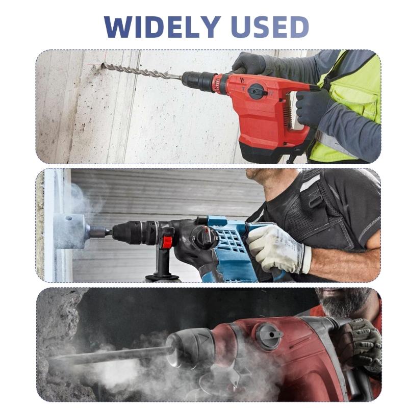 Concrete Hole Saw Kit Wall Cutter Drill Bit Connecting Rod for Concrete Brick Cement Stone Air Conditioner Masonry Tile
