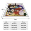 Ranma And Akane Tendo Blanket Fleece  Winter  Portable Soft Throw Blankets for Sofa Couch Bedding Throws,