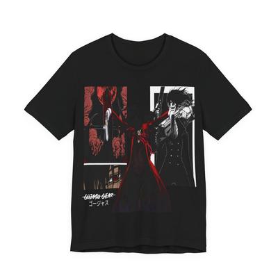 Anime Hellsing Alucard Gojasu Tričko Velikost S - 5XL ČERNÁ Velikost S - 5XL Unisex Tričko