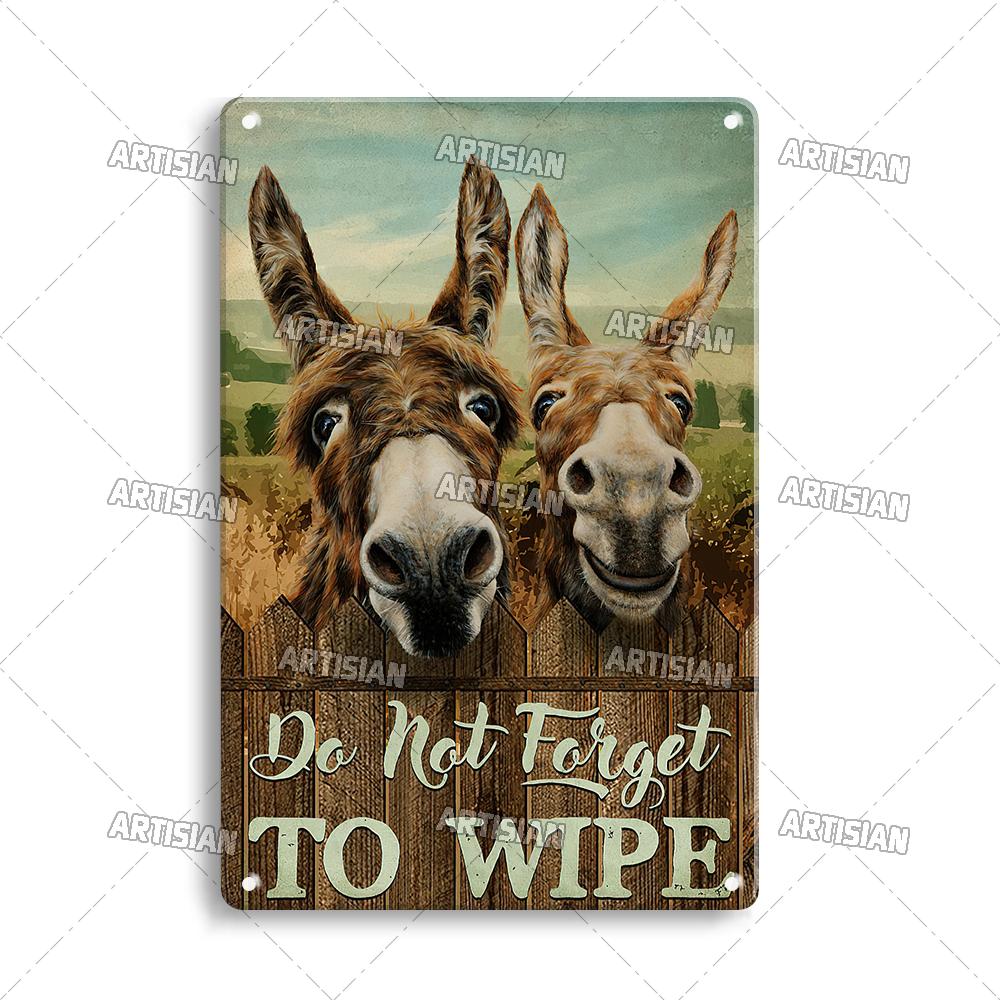 Artisian Toilet Metal Plaque Tin Sign Nice Butt Arse Sweet Cheeks Bathroom Washing Room Decorative Plate Wall Decor Garage Bar